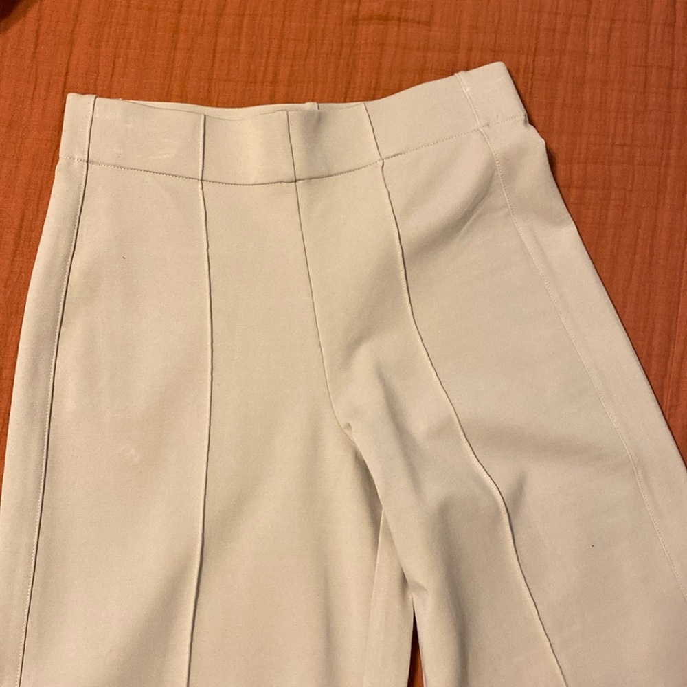 Womens pleated wide leg dress pant